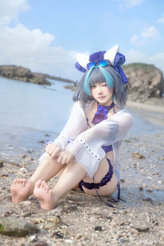 cosplay 夏日，海风，和你🌊 碧蓝航线 柴郡@窨砚_Frasto-安迪博客