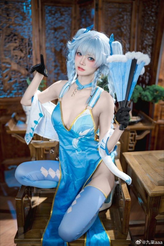 COSPLAY 少女前线 翠雀媚@九柒aaa-安迪博客