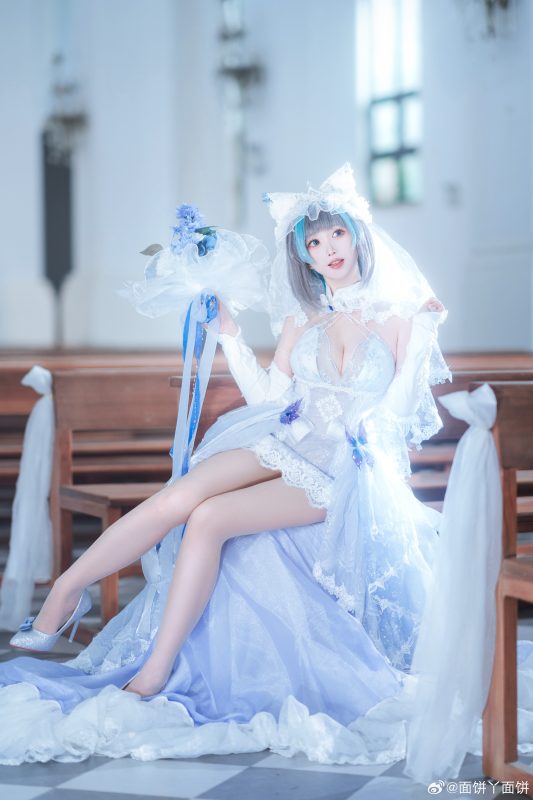 cosplay 亲爱的~！ 你是不是也觉得猫耳头纱很可爱呀~💕 碧蓝航线 柴郡@面饼丫面饼-安迪博客