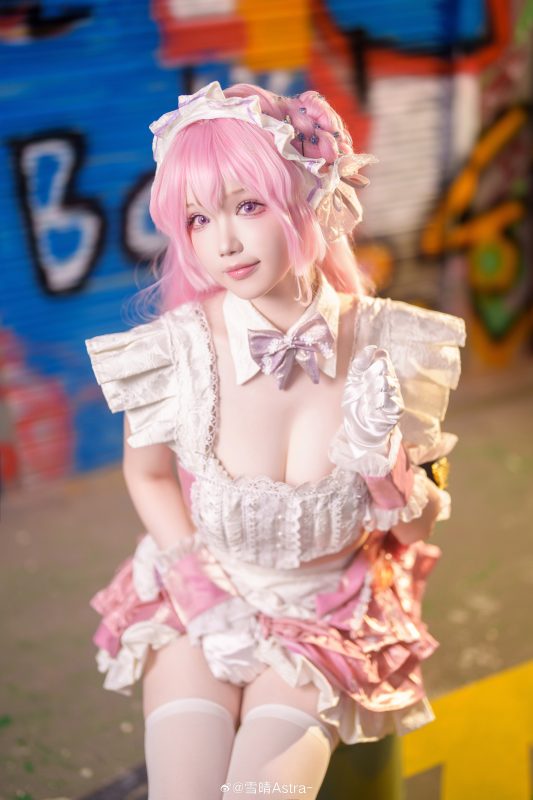 cosplay Nikke:胜利女神 桃乐丝女仆@雪晴Astra--安迪博客