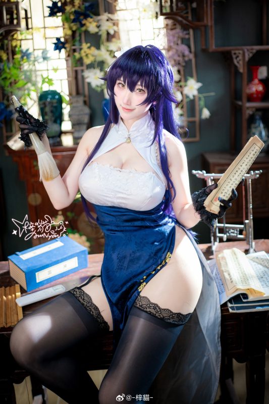 cosplay 碧蓝航线 来吾妻这里休息一下吧，指挥官！ ​​​@-梓貓--安迪博客
